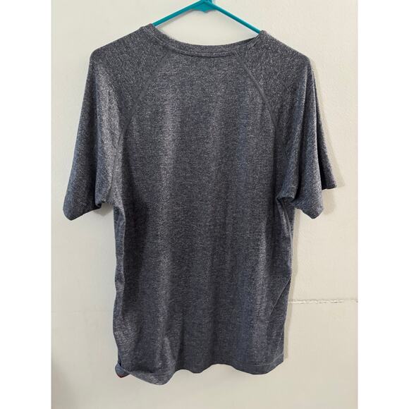 Rhone Mens Reign Short Sleeve Tee Size Medium Heathered Blue Gray Athleisure - Picture 5 of 7